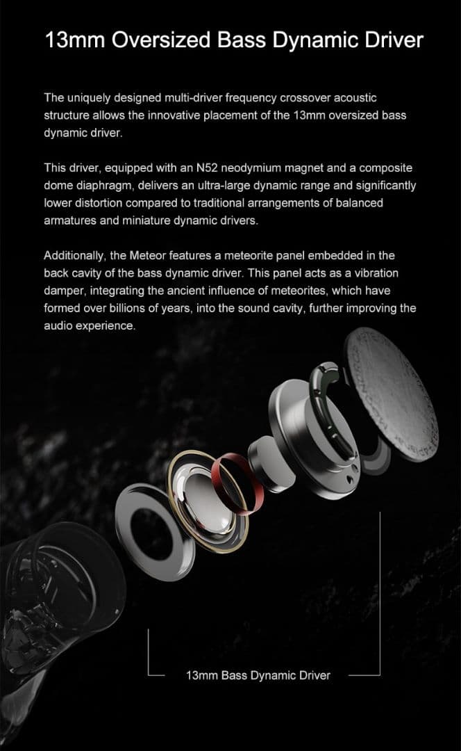 【水月雨】イヤホン METEOR（新品未使用）【MOONDROP】