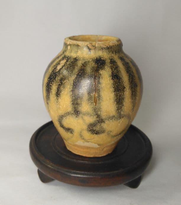 中国　元代　安南元靑花　小壷