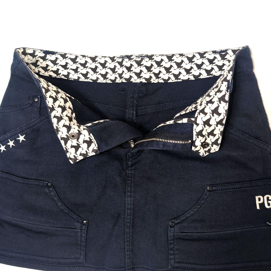 PEARLY GATES パーリーゲイツ ゴルフ スカート ミニ 濃紺 M相当