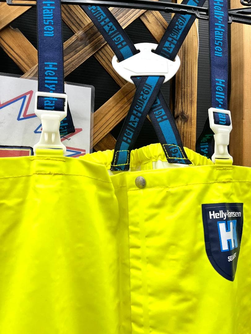 【上下セット】ヘリーハンセン 防水セーリングウェア ネオンイエロー M-140