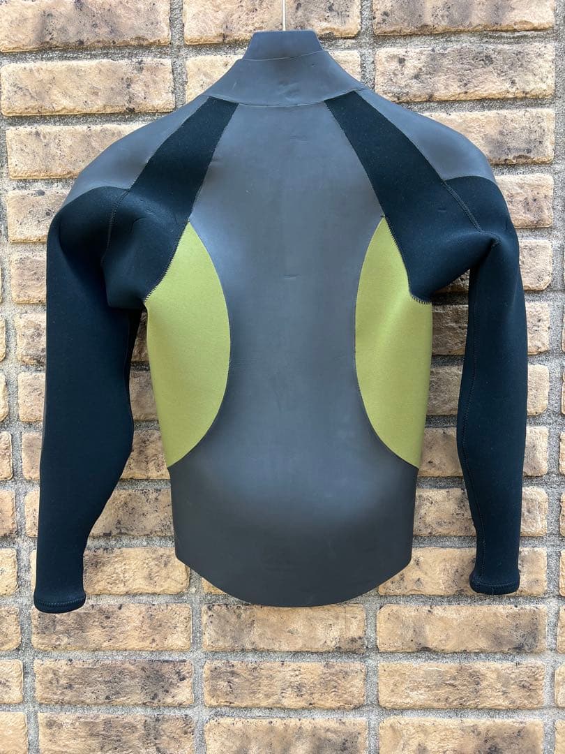 Crème タッパーウェットスーツ 黒/オリーブグリーン