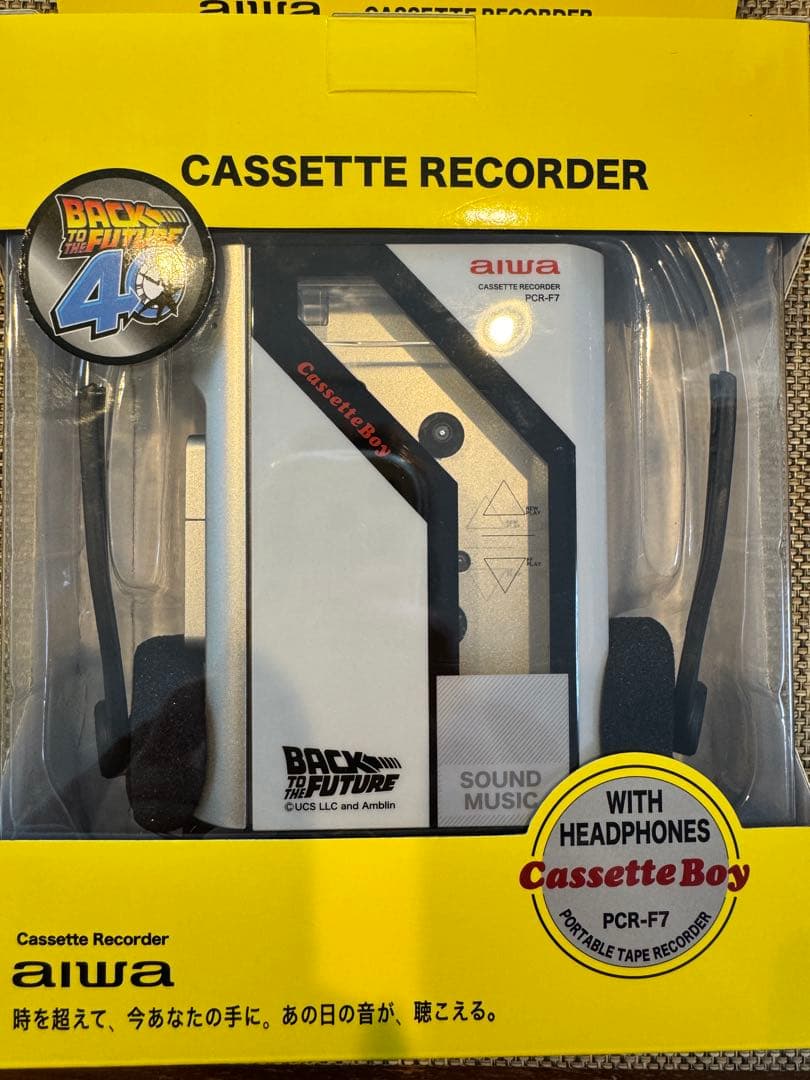 aiwa カセットレコーダー PCR-F7 バック・トゥ・ザ・フューチャー