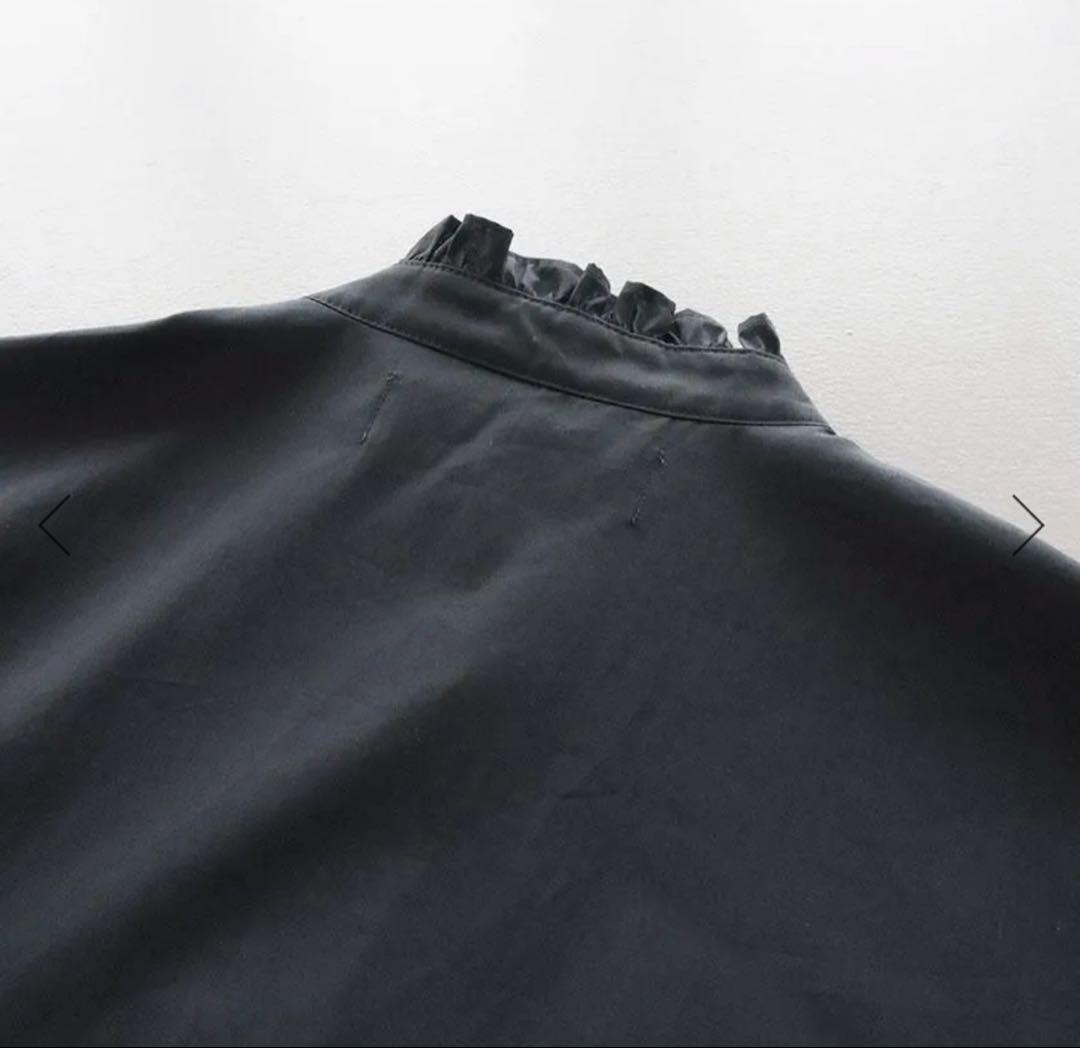 STAMP AND DIARY 100/1高密度ブロード フリルブラウス