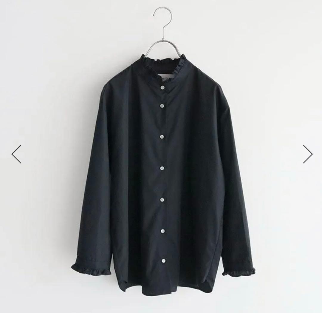 STAMP AND DIARY 100/1高密度ブロード フリルブラウス