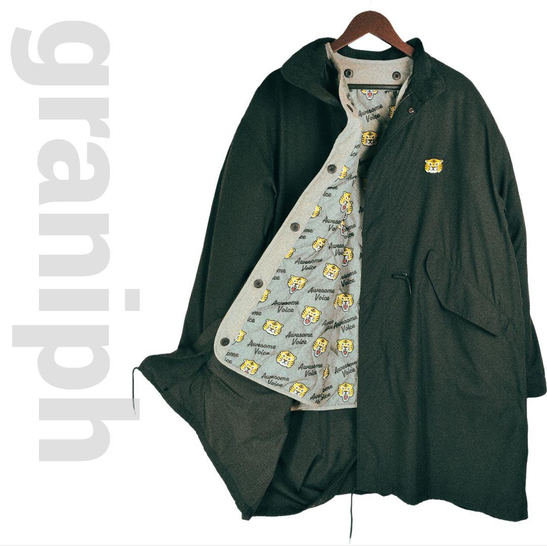 美品☆ グラニフ オーサムタイガー 3Way仕様アウター モッズコート 黒 M