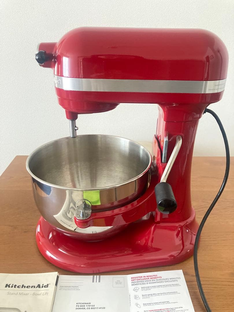 【zenluly】送料無料・美品 Kitchenaid卓上ミキサー 6QT
