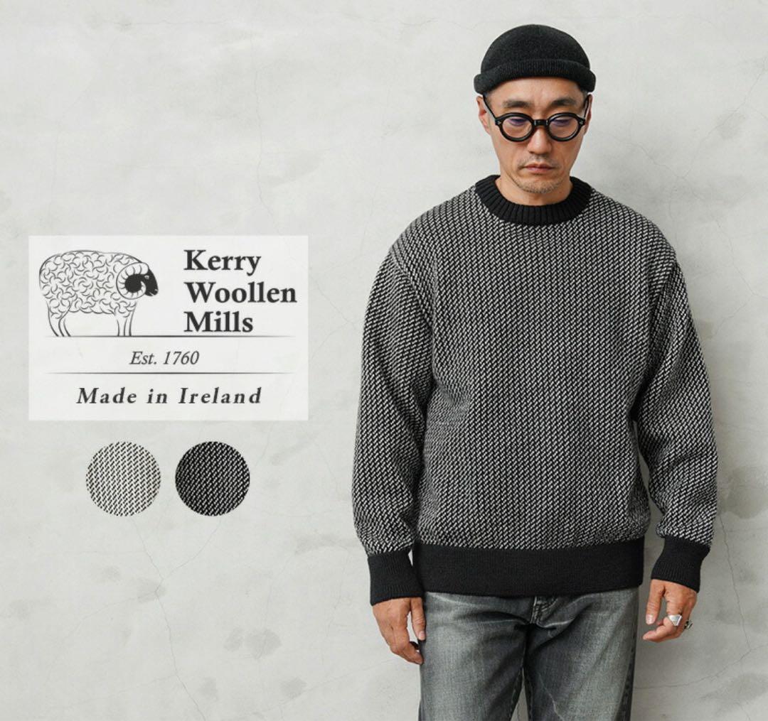 【美品】KERRY WOOLLEN MILLS バーズアイ セーター