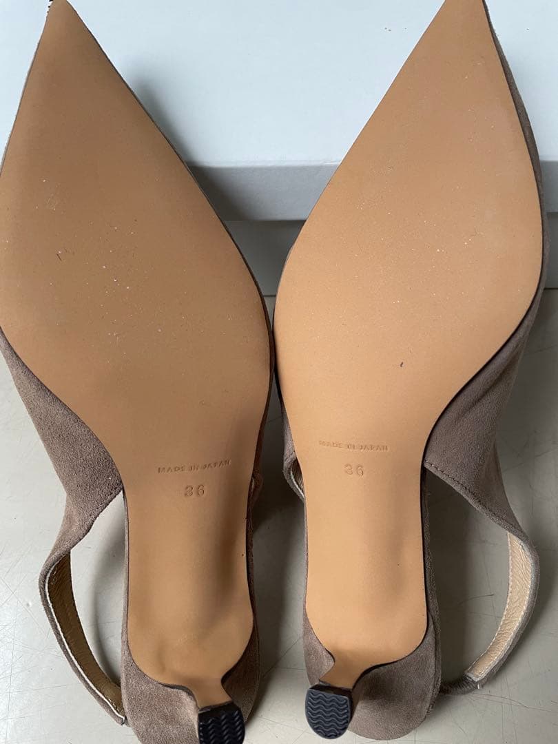 Whim Gazette Hoaw.】スリングバッグスエードパンプス