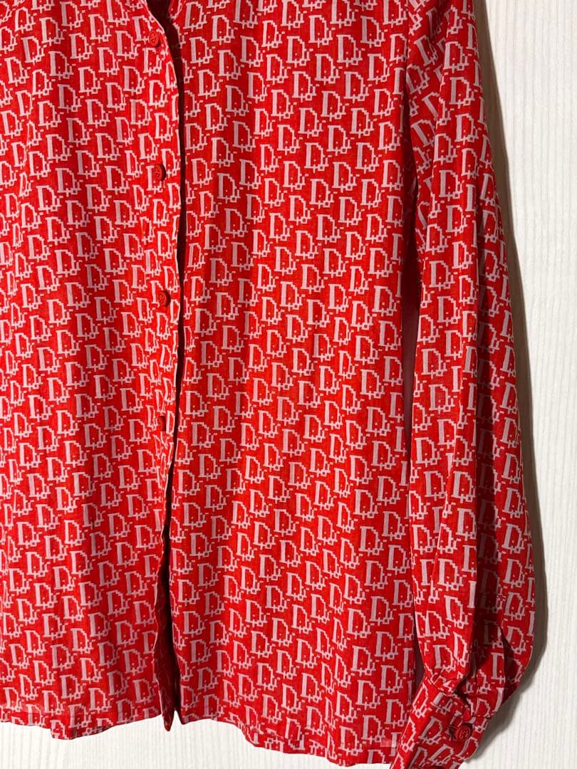 90s dior 総柄クリスチャンディオール vintage シャツ　トロッター
