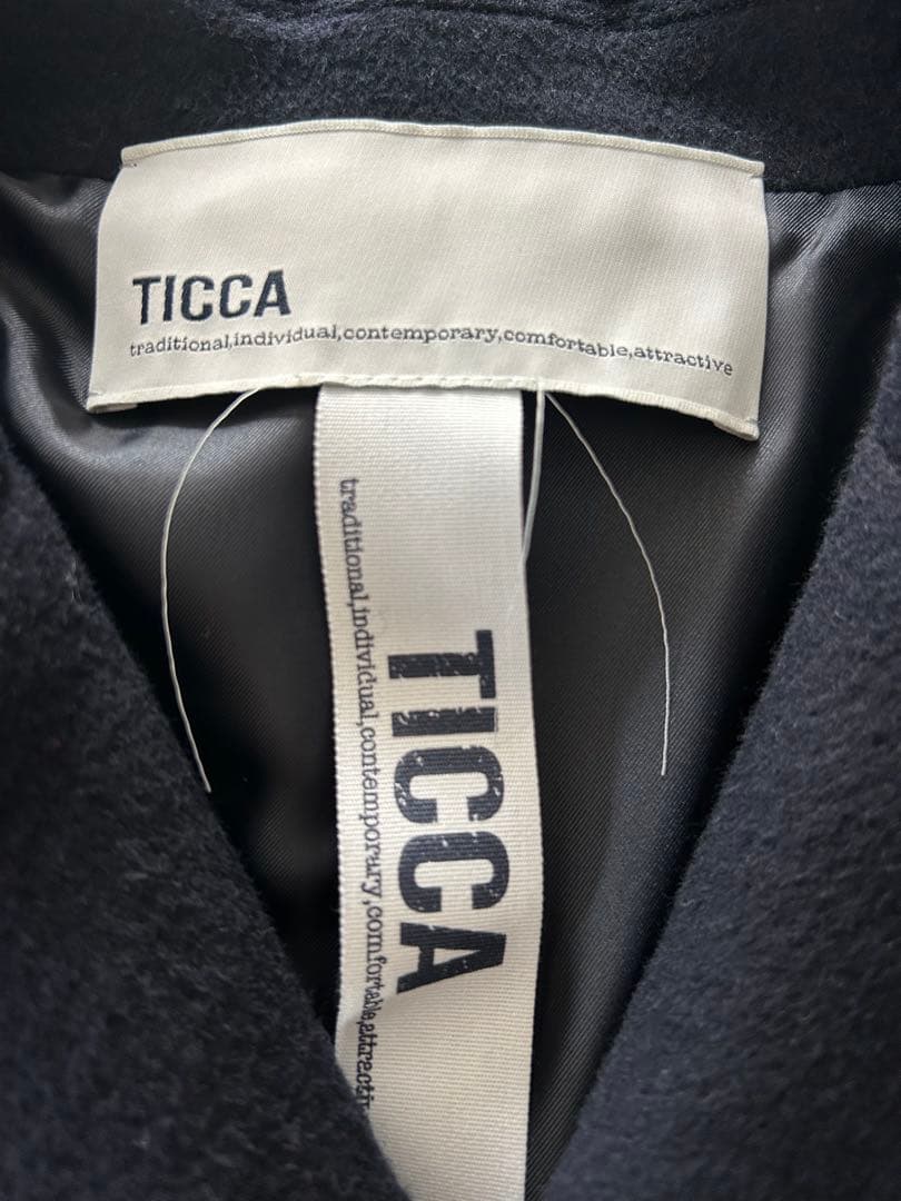 ticca ティッカ ピーコート ネイビー