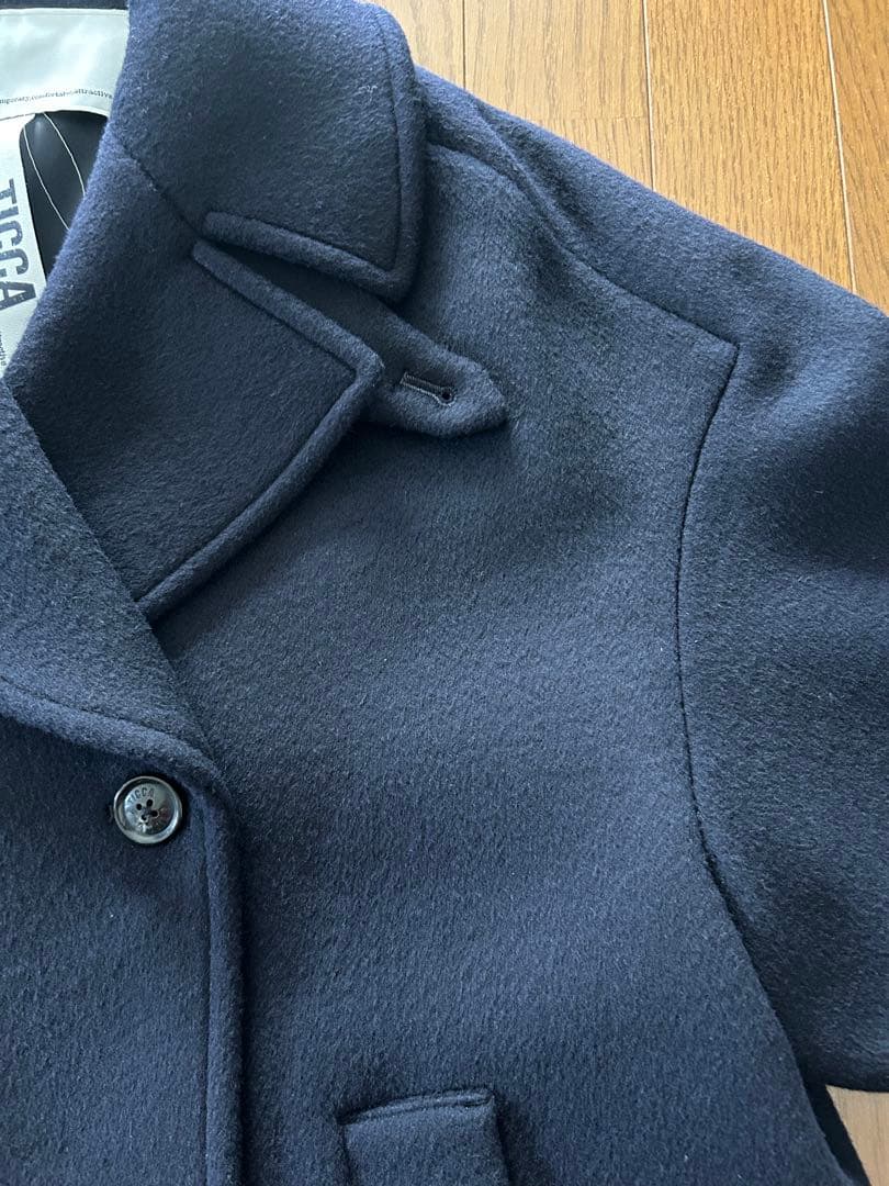 ticca ティッカ ピーコート ネイビー