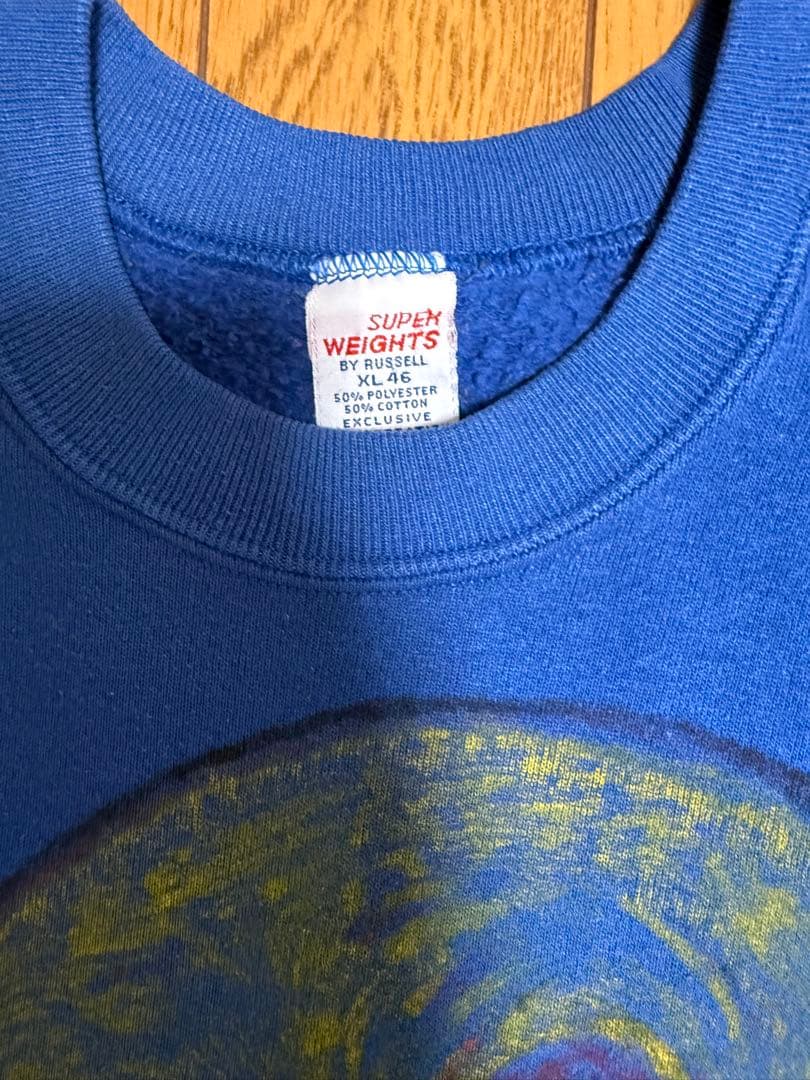 80s〜90s RUSSELL アートプリント スウェット XL