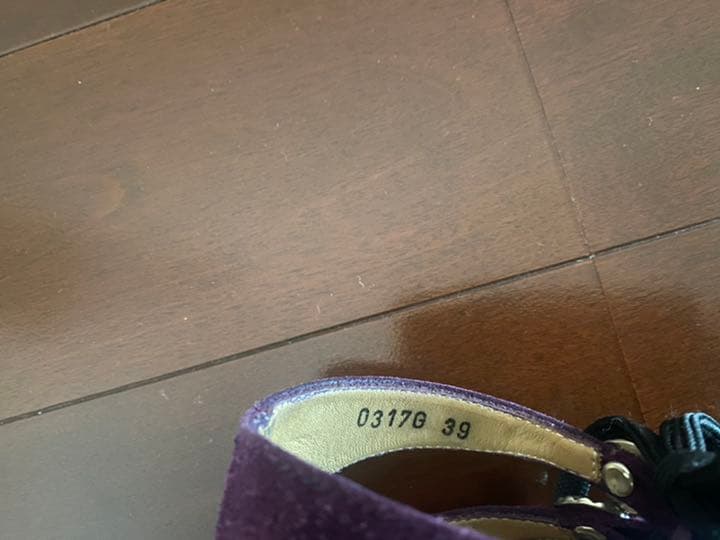 【美品】TOGA ギリーシューズ　39 パープル