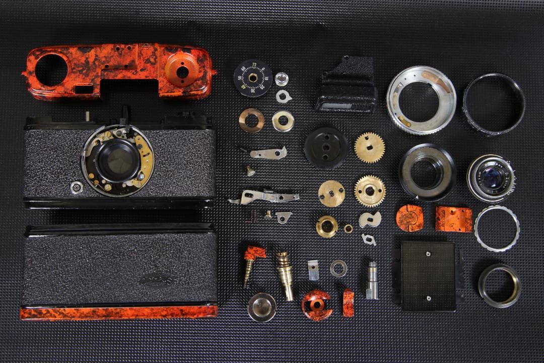 OH済 OLYMPUS PEN S F2.8 一点物 マーブルカスタム