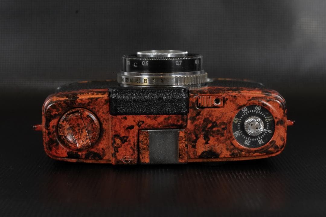 OH済 OLYMPUS PEN S F2.8 一点物 マーブルカスタム