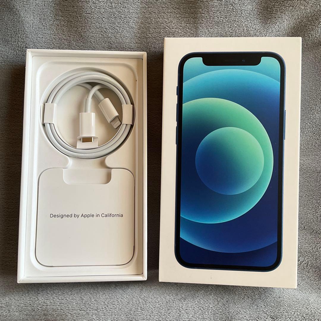 iPhone 12 mini ブルー 64 GB 純正バッテリー90%