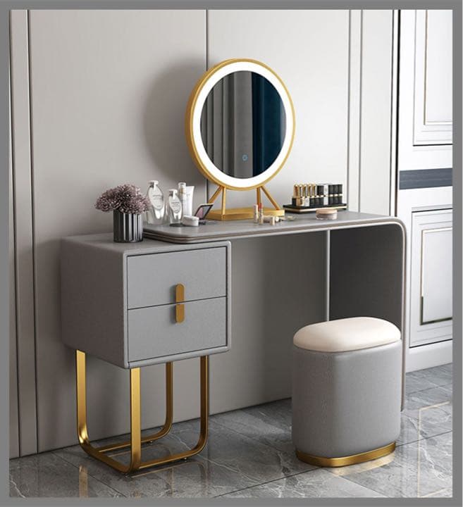 イタリア式高級ドレッサー  ベージュ 4点セット