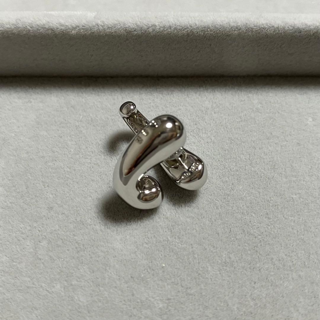 値下げ　ete エテ　フローピアス　S シルバー