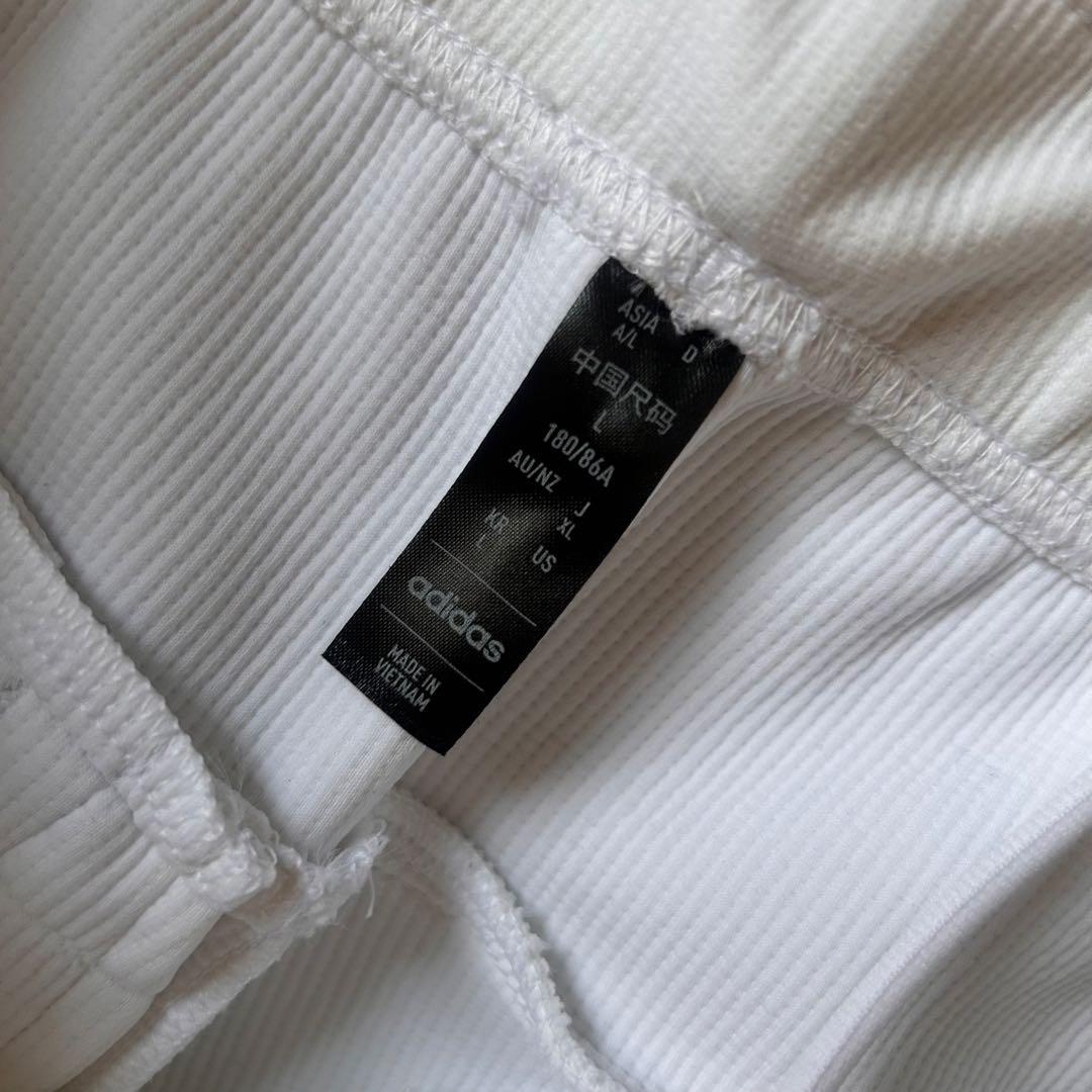 adidas セットアップ メンズ L パーカー パンツ ジャージ 上下 白美品