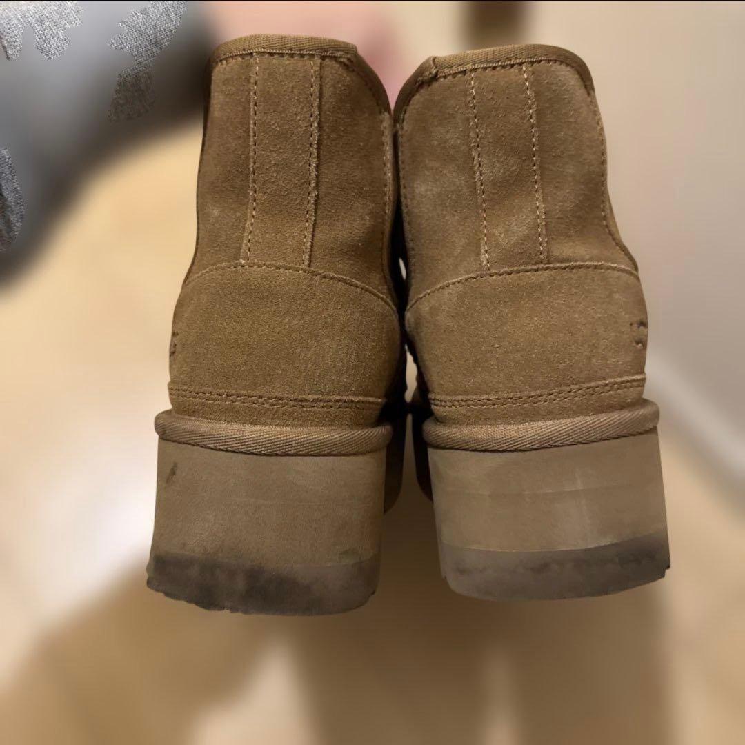 UGGムートンブーツ プラットフォーム チェスナット23cm