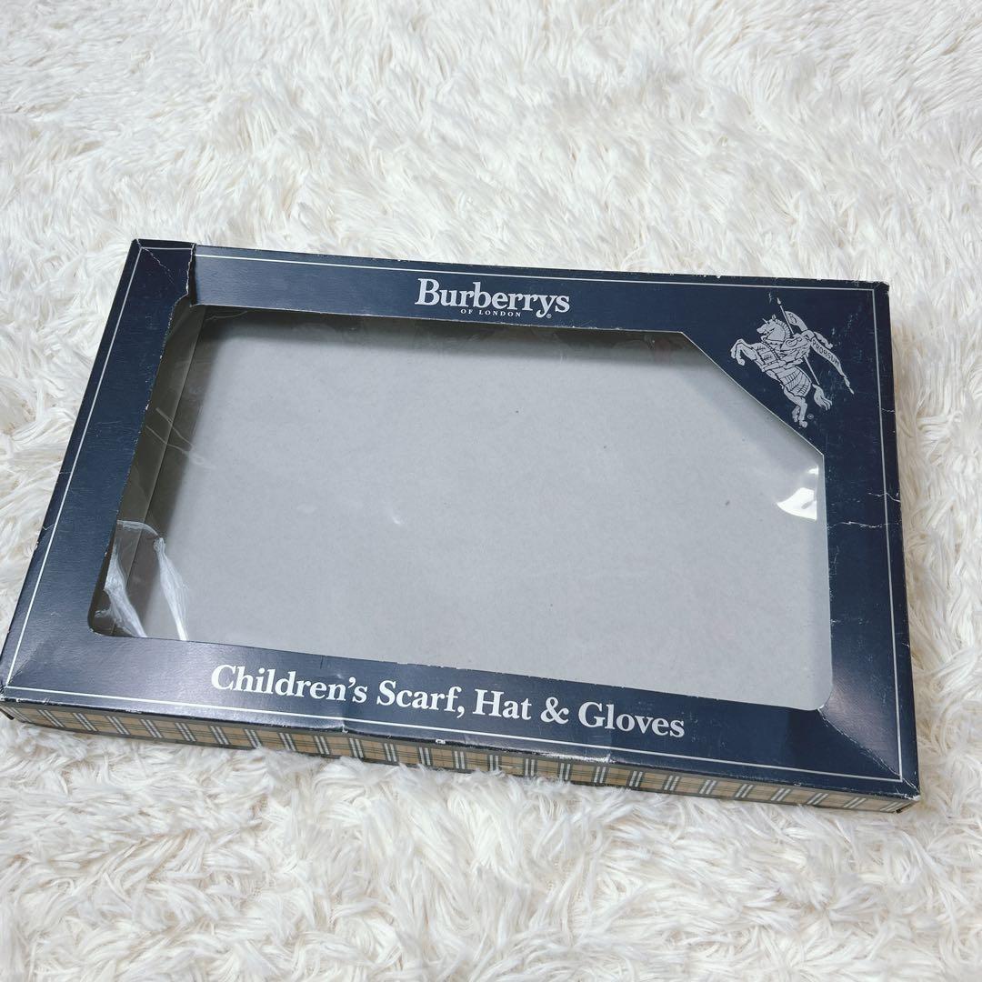 【未使用級】BURBERRY LONDONバーバリーキッズ　マフラー、帽子、手袋