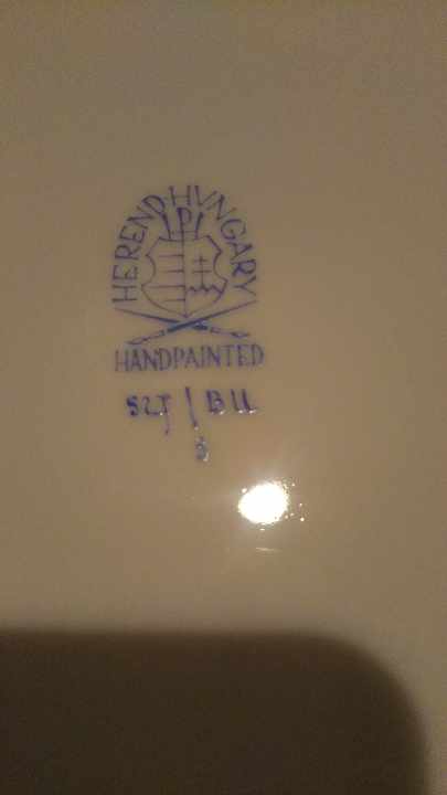 希少ヘレンドハンドペイントフラワーブーケプレート