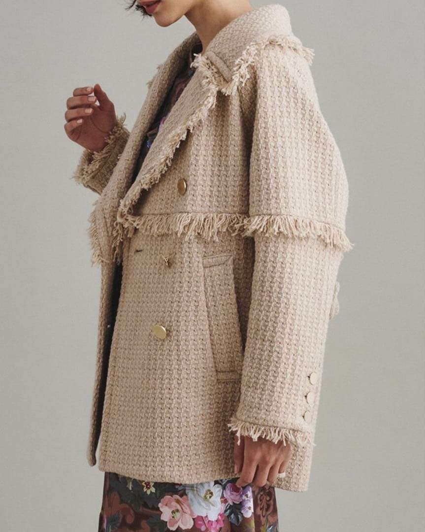 グレースコンチネンタル　コート　フリンジ