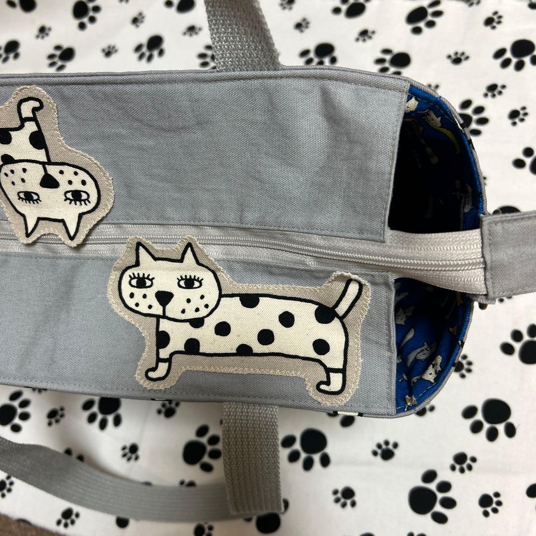 スクエアトートバッグ2点、デカネコちゃん