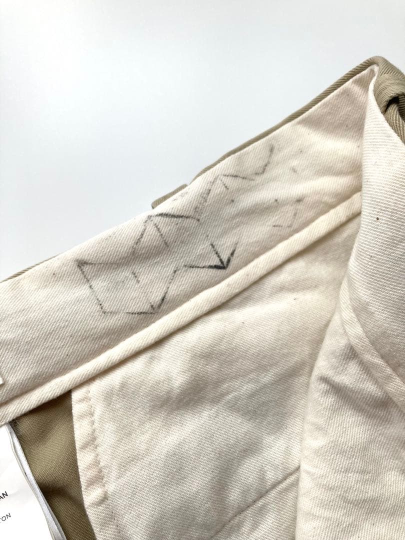 【chimala（チマラ）】チノトラウザーズ３２　ベージュ　チノパンメンズライク