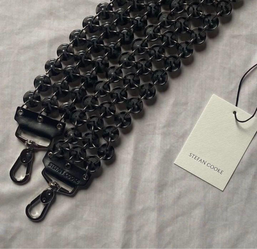 Stefan Cooke Black Button Strap バッグセット