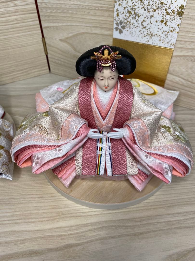 平安豊久　雛人形　親王飾り収納セット・サイズ間口約６０×奥行約３６×高さ約５５㎝