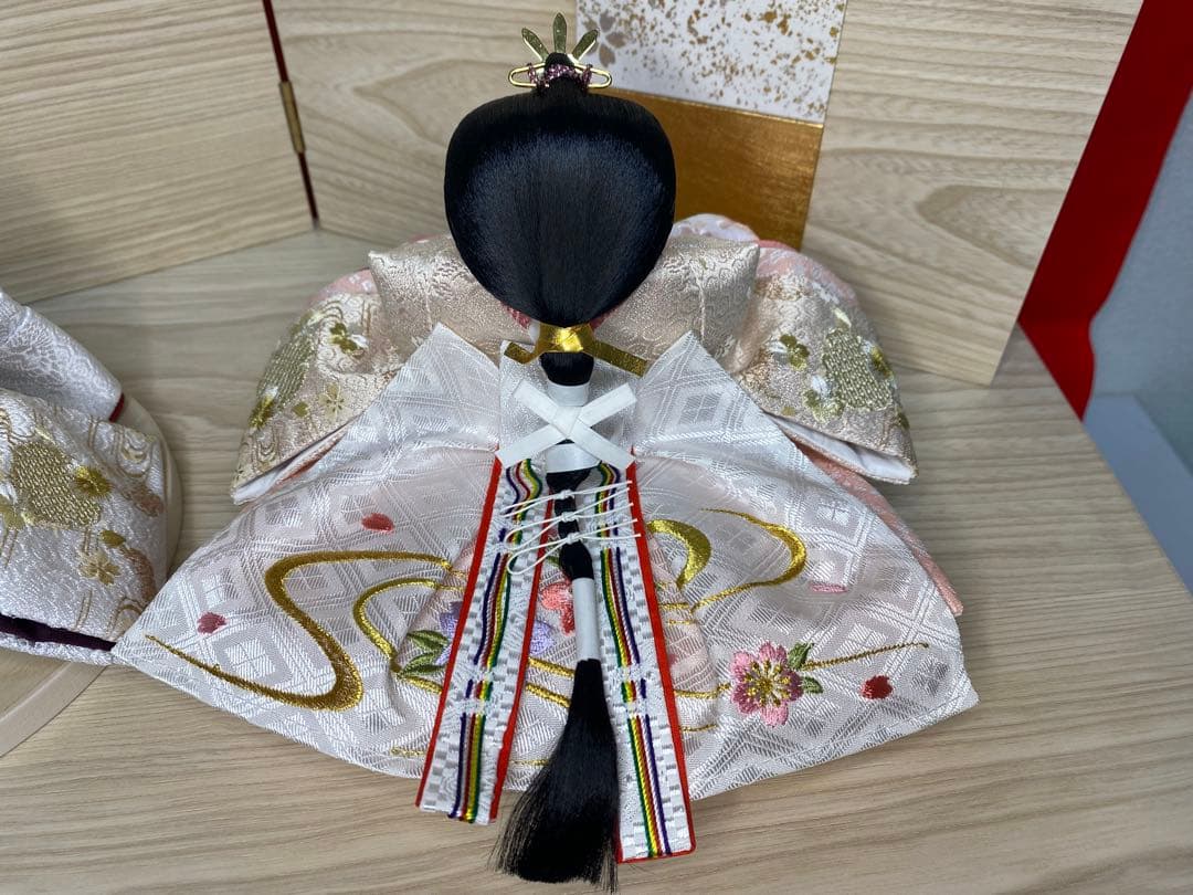 平安豊久　雛人形　親王飾り収納セット・サイズ間口約６０×奥行約３６×高さ約５５㎝