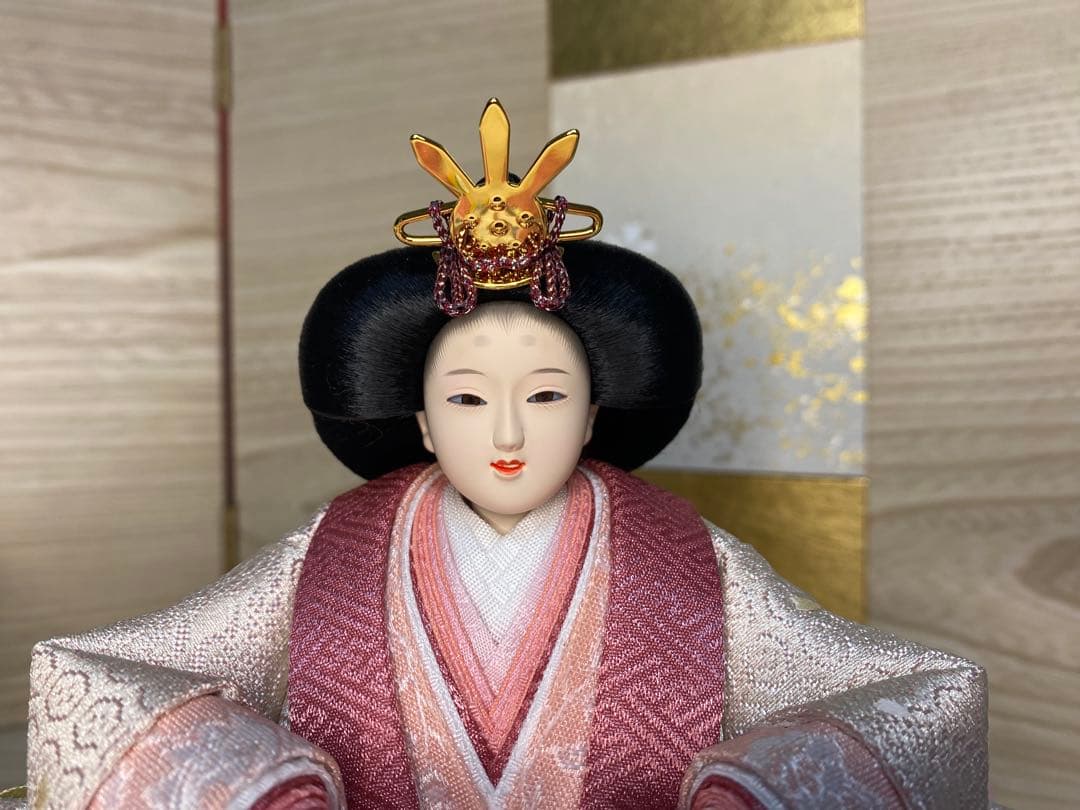 平安豊久　雛人形　親王飾り収納セット・サイズ間口約６０×奥行約３６×高さ約５５㎝