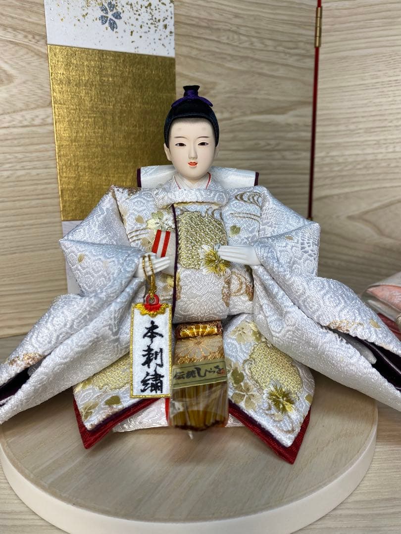 平安豊久　雛人形　親王飾り収納セット・サイズ間口約６０×奥行約３６×高さ約５５㎝