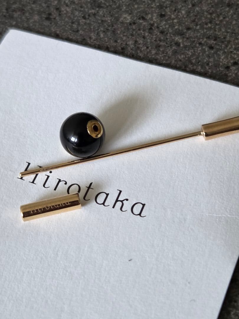 Hirotaka \"Short Spear\" ピアス / オニキス