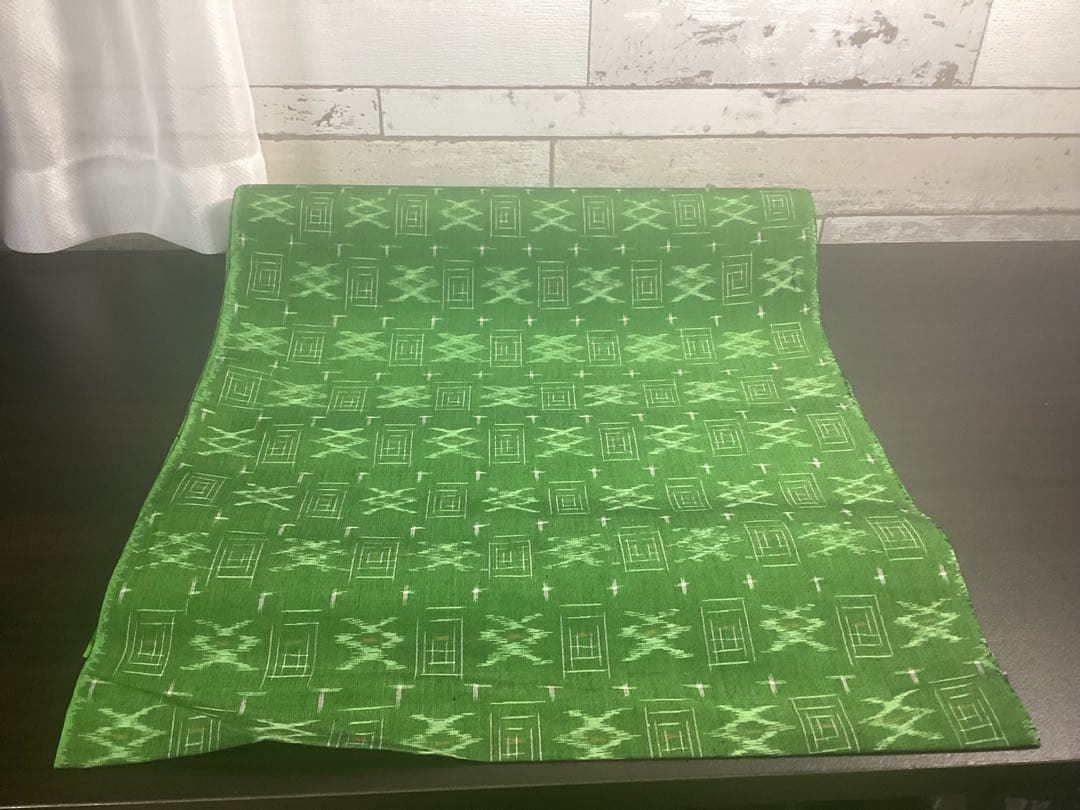 着物 反物 久留米かすり シルケット 立花 民芸織 綿100% 未使用品 960