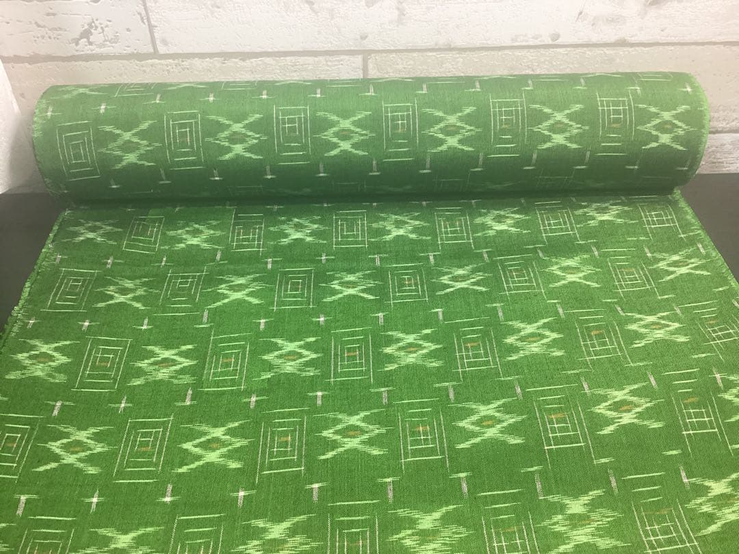 着物 反物 久留米かすり シルケット 立花 民芸織 綿100% 未使用品 960