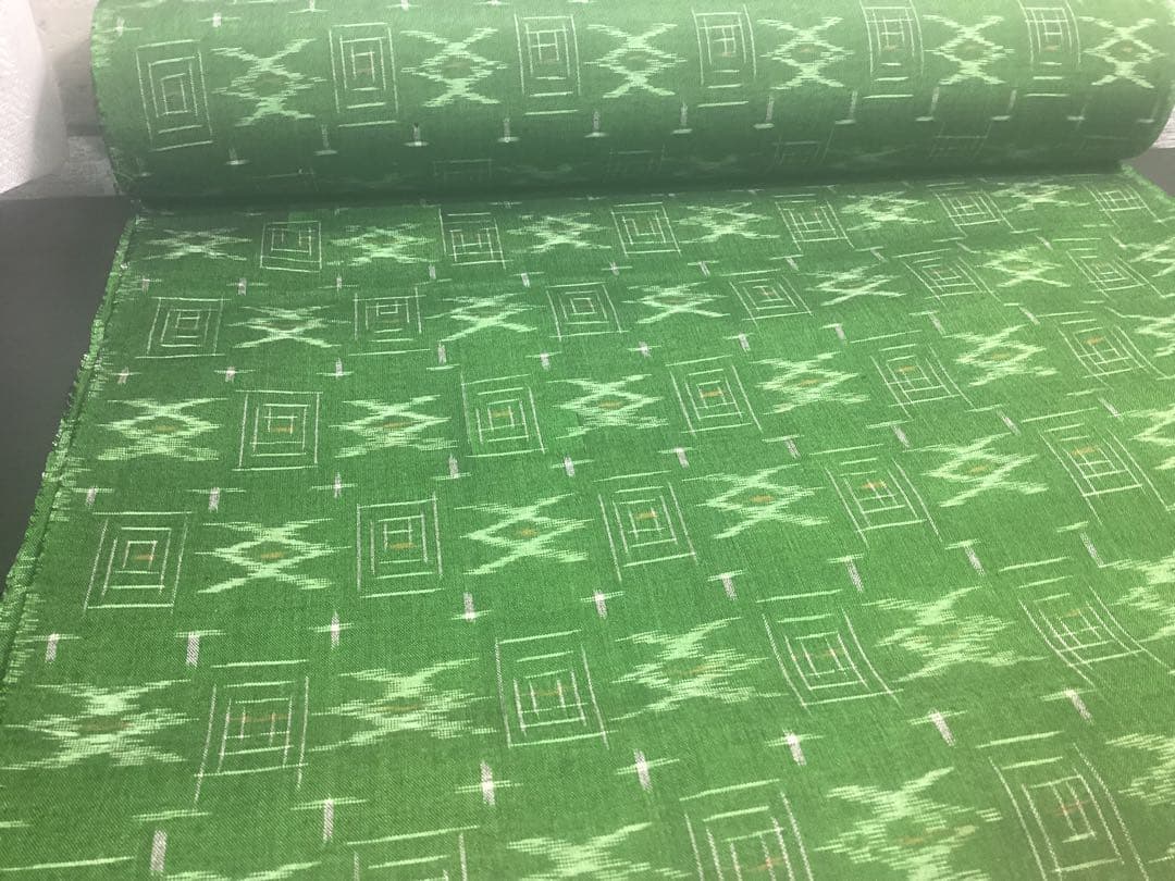 着物 反物 久留米かすり シルケット 立花 民芸織 綿100% 未使用品 960