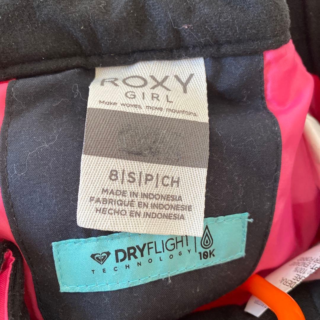 ROXY 子供用 キッズ140スノーボードウェアピンクスキー10M セットアップ