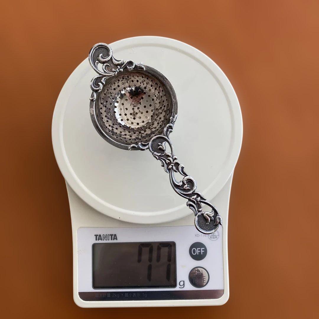 純銀 シルバー WAKOティーストレーナー　アンティーク