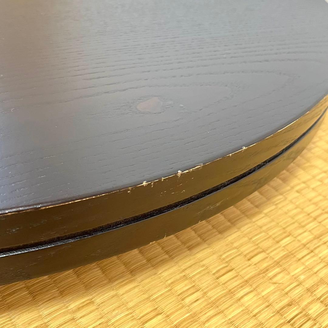 木製アンティーク 円形リビングテーブル ちゃぶ台（直径80cm 高さ35cm）
