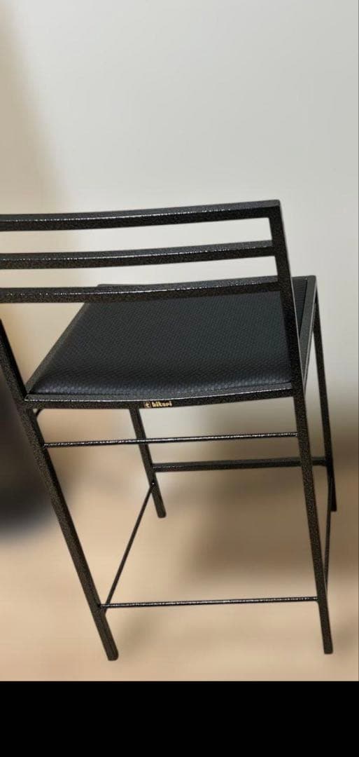 極美品✨ HIKARI ブラックメタル ダイニングチェア