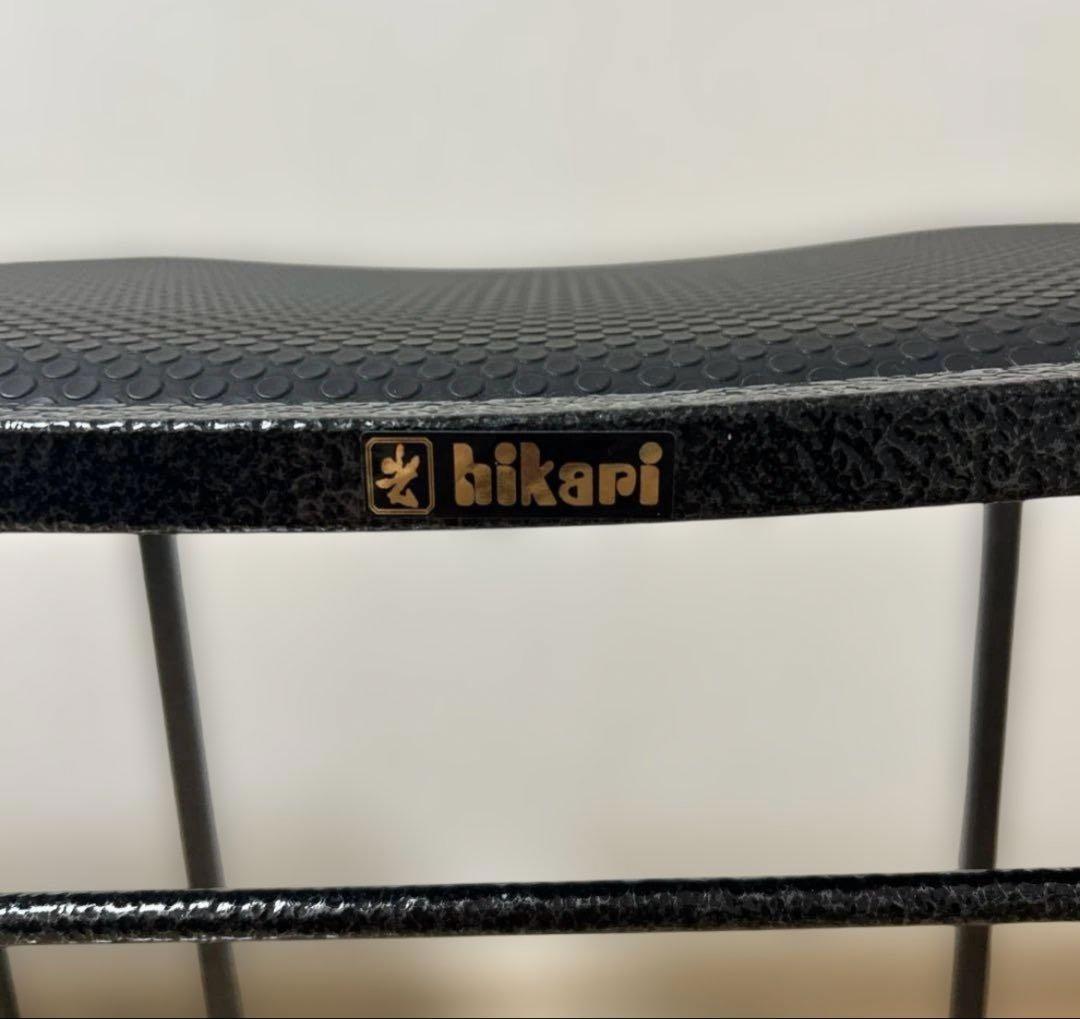 極美品✨ HIKARI ブラックメタル ダイニングチェア
