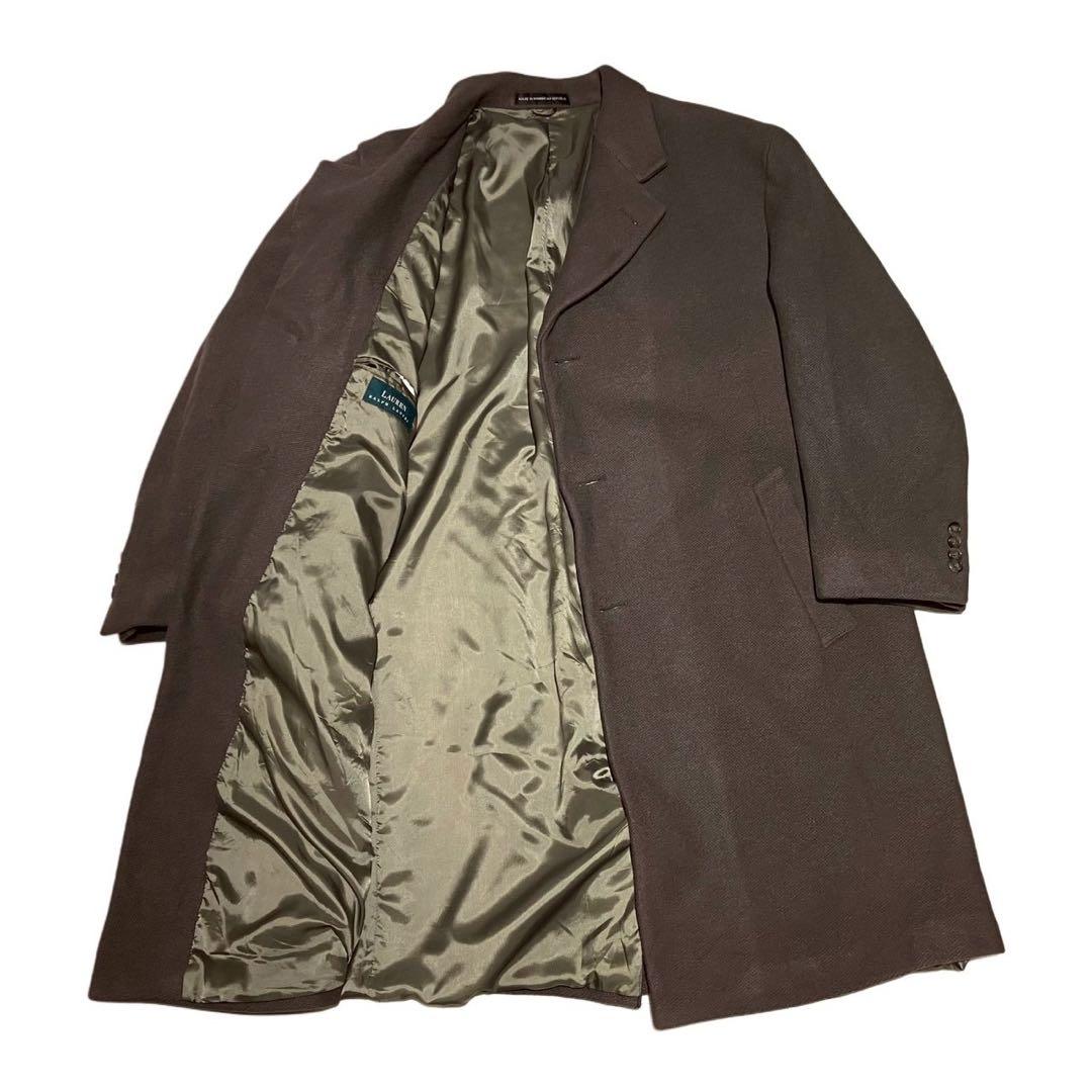 2000s ラルフローレン ウールコート ココアブラウン L ビンテージ