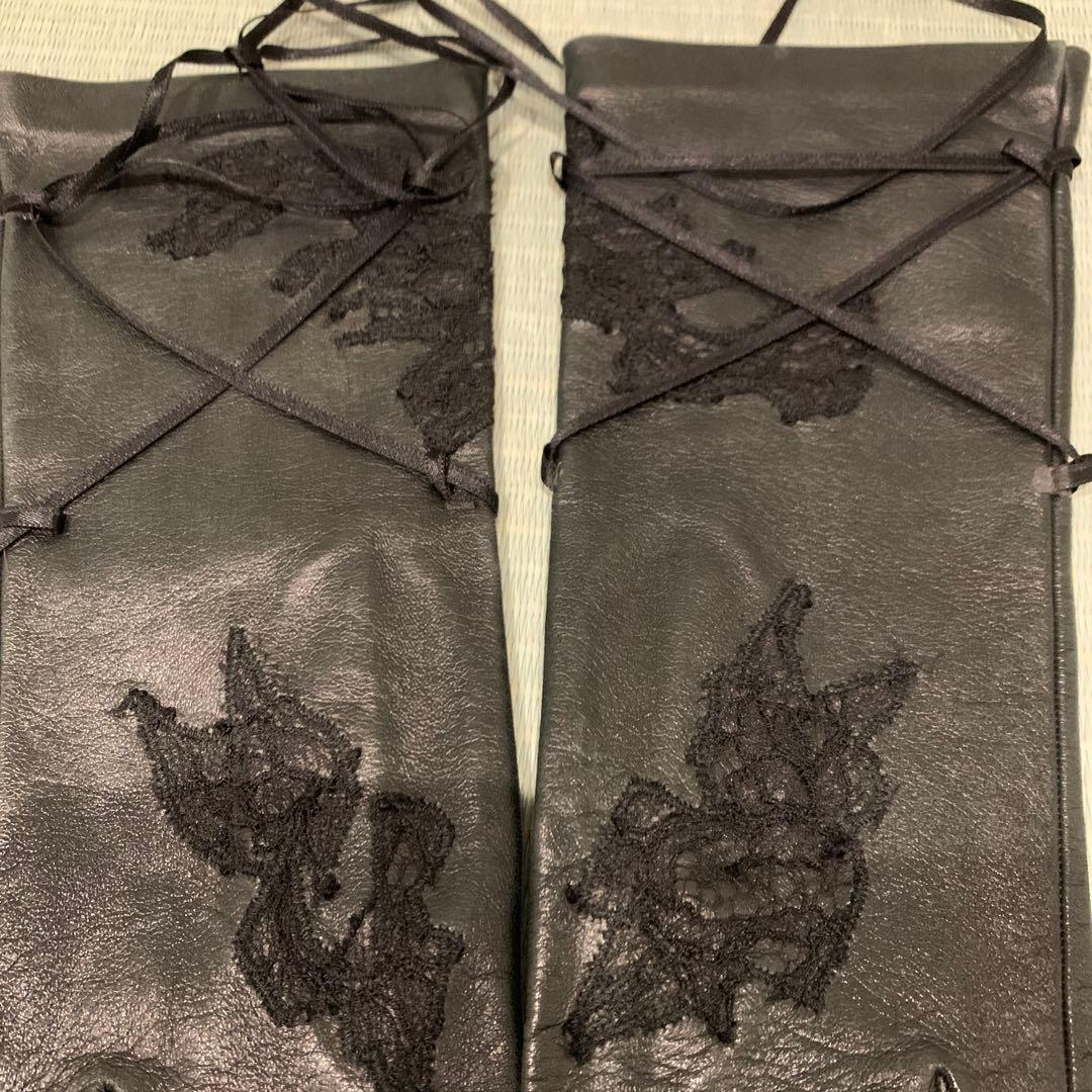 John Galliano ブラック手袋 サイズ7