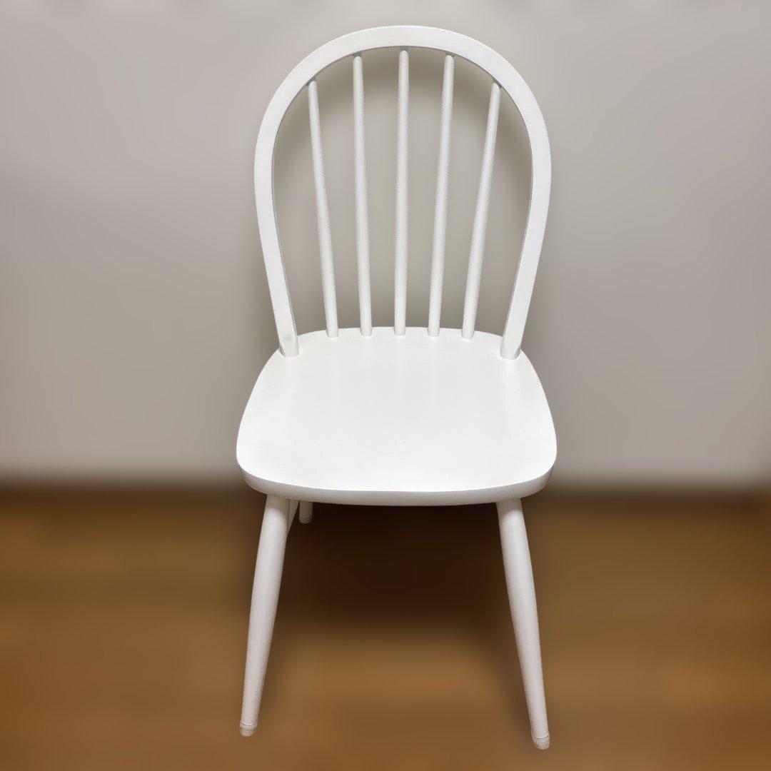 モモナチュラル　椅子　ホワイト　1脚