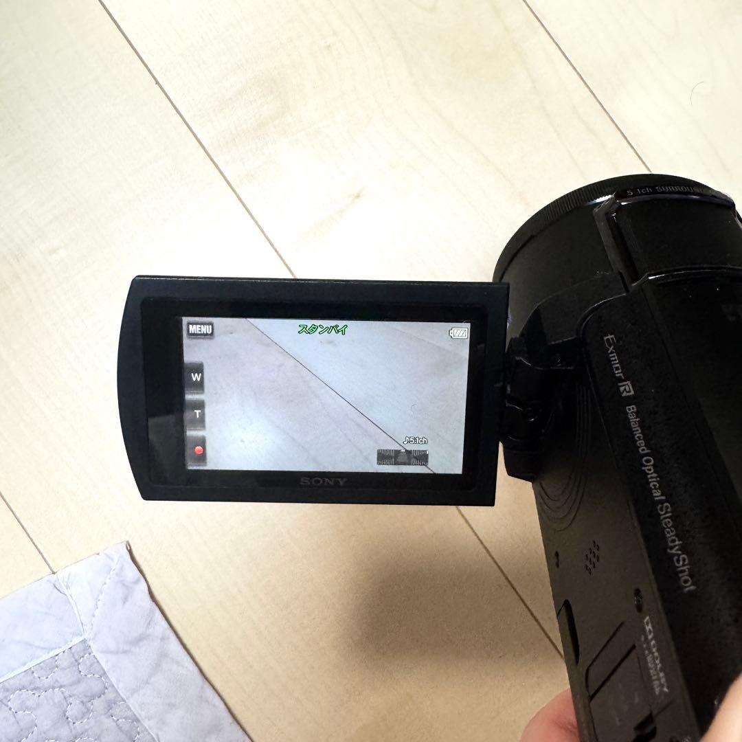 「値下げ」【美品】SONY FDR-AX55 4Kビデオカメラ ブラック