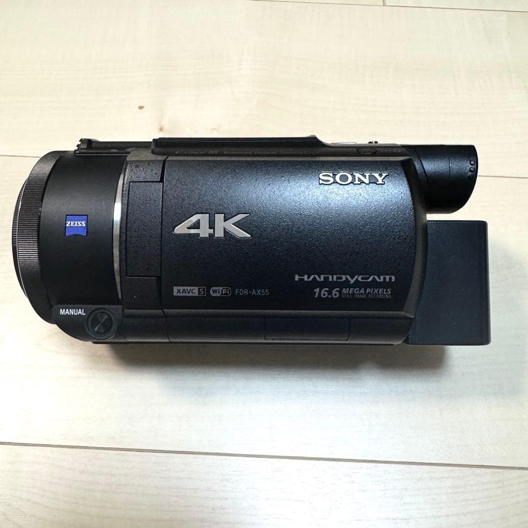 「値下げ」【美品】SONY FDR-AX55 4Kビデオカメラ ブラック