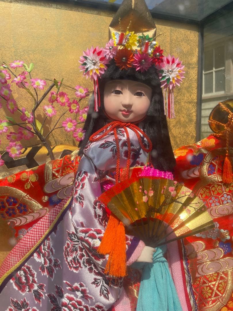 ケース入り日本人形 藤娘 端午の節句 昭和レトロ　15番　2号