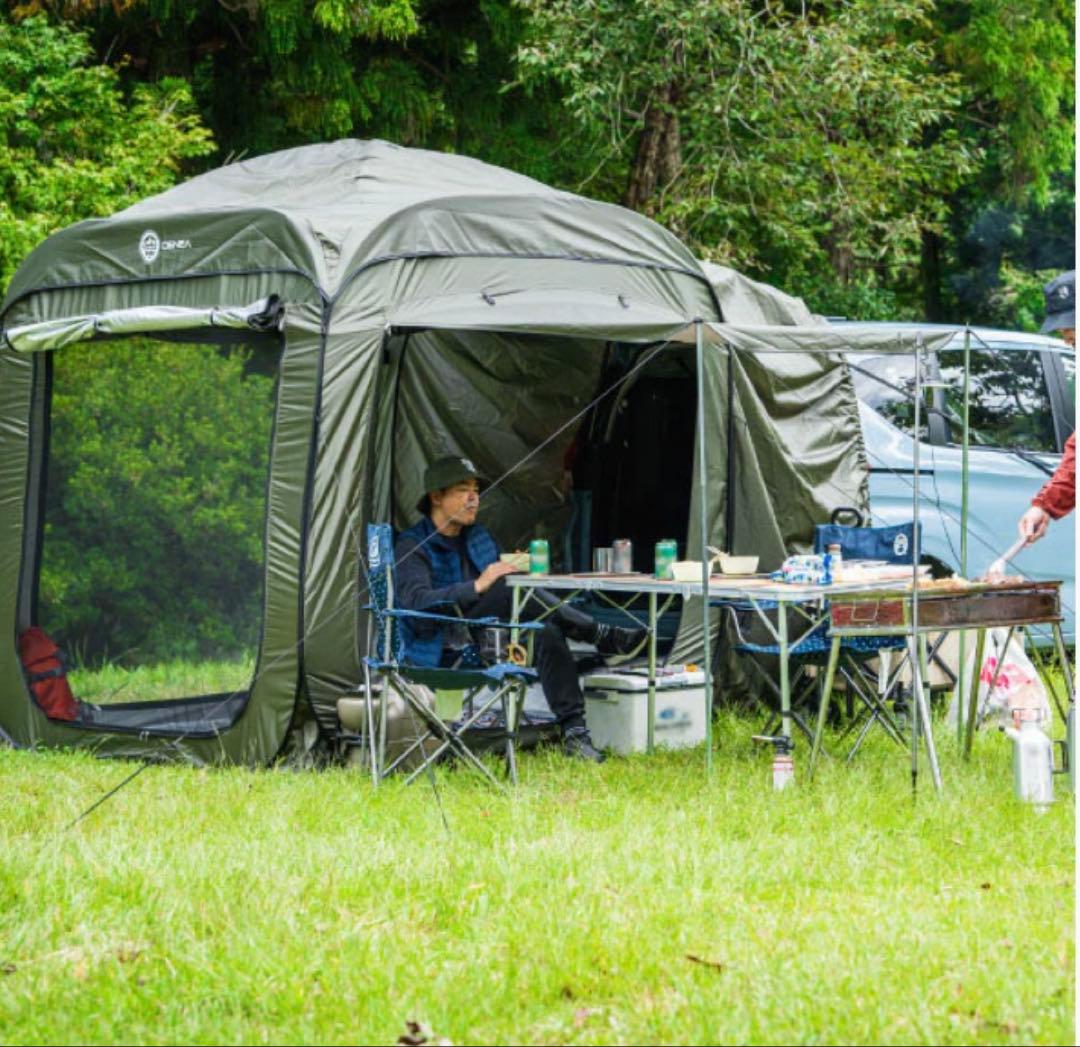 DENEAキャンプテント カーサイド　オリーブグリーン